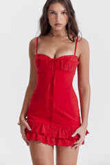 cherry corset dress