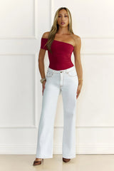 BASE Contour Daily Edge One Shoulder Top Wine