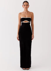 When In Rome Knit Maxi Dress - Black