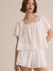Isolde Lace Baby Doll Top
