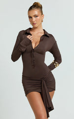 Lioness - Soho Mini Dress - In Chocolate