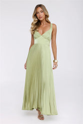 Dazzling Opulence Maxi Dress Lime