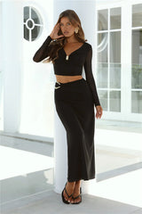 Night Vision Long Sleeve Top Black