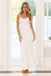 Nocturnal Luxe Maxi Dress White