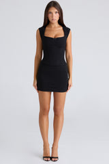 black skirt with built-in shorts