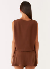 Ala Mini Dress - Chocolate