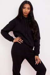 ink cotton fleece-back oversized hoodie