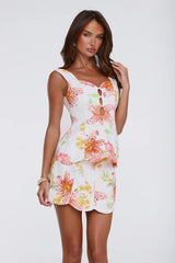 Bloomscape Mini Skirt Floral