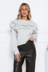 Frosted Radiance Sweater Grey