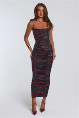 Beloved Kisses Bodycon Maxi Dress Black