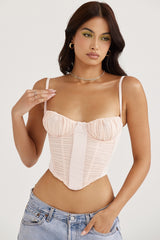 peony gathered corset