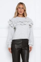 Frosted Radiance Sweater Grey