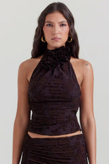 cocoa halter top