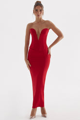 red rose maxi skirt