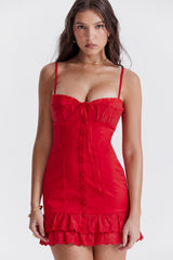 cherry corset dress