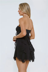 Imagine It Strapless Mini Dress Black