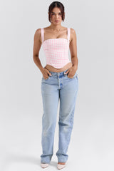 strawberry shortcake gingham corset
