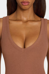 ButterCloud™ Built-In Bra Maxi Dress in Cocoa