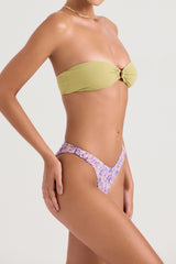 olive bandeau bikini top