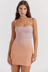 ombre mini dress