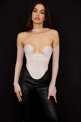 crystal structured corset