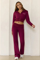 BASE For The Girls Zip Up Hoodie Berry