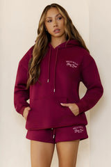 BASE Girls Club Slip On Hoodie Berry