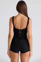 black corset top