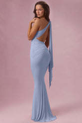 Jersey Bridesmaid Dress in Sky Blue