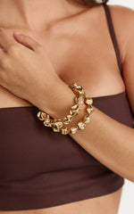Veronnie Bracelets - 2 Pack Bracelets in Gold