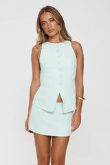 Structure Tailored Vest Top Mint