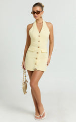Runaway The Label - Halzie Mini Dress - In Lemon
