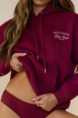 BASE Girls Club Slip On Hoodie Berry