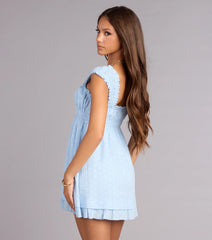 Sunshine State Of Mind Eyelet Mini Dress