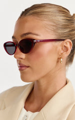 Yvette Sunglasses - Cat Eye Sunglasses in Red