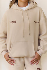 BASE Fleece Slip On Hoodie Beige