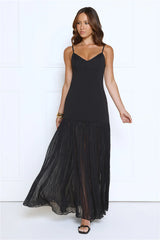 Whispered Wishes Maxi Dress Black