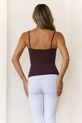 BASE Supersoft Sculpt Cami Top Chocolate