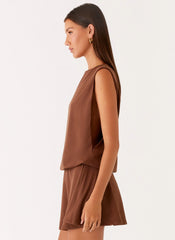 Ala Mini Dress - Chocolate