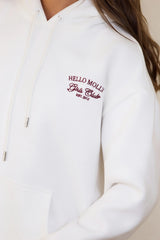 BASE Girls Club Slip On Hoodie White