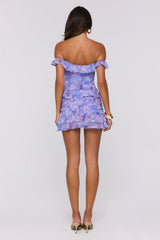 Into The Floral Off Shoulder Top Lilac