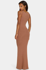 ButterCloud™ Built-In Bra Maxi Dress in Cocoa
