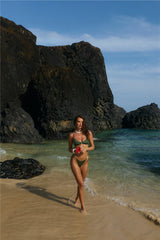 Lush Tide Swim Bottom Khaki