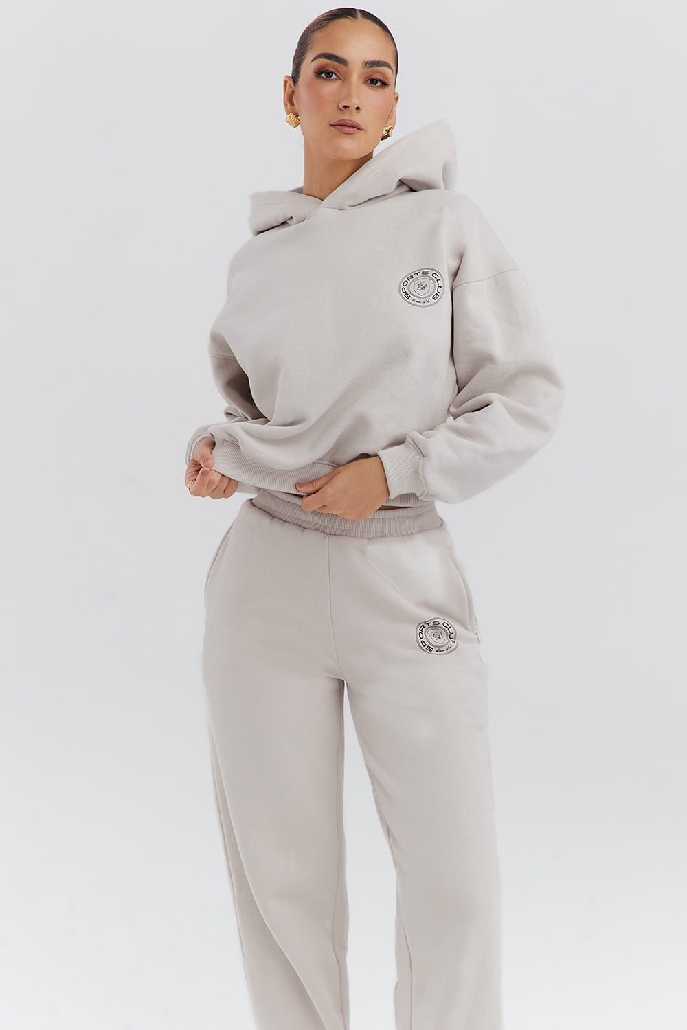 cloud cotton fleece-back hoodie