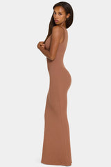 ButterCloud™ Built-In Bra Maxi Dress in Cocoa