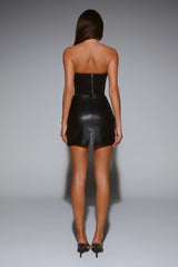 Luxe Life Vibes Strapless Top Black