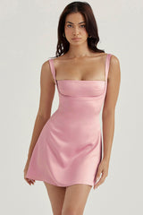 pink quartz mini dress