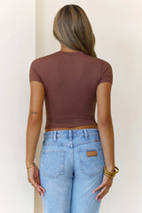 BASE Contour Ready Set Short Sleeve T-Shirt Chocolate