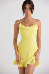 buttercup ruffle mini dress