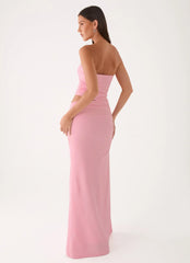 Carella Strapless Maxi Dress - Pink